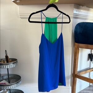 Express Blue and Green Camisole Top
